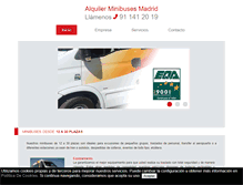Tablet Screenshot of alquilerminibusesmadrid.com